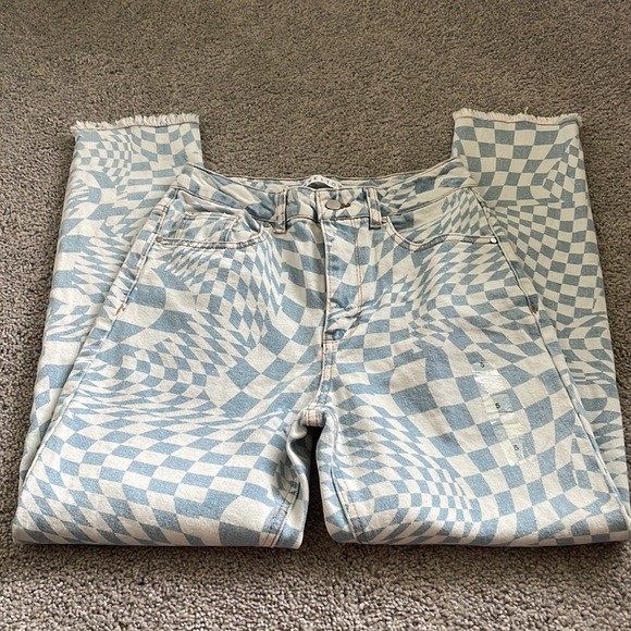 Checkered Tinseltown High Rise Jeans - Picture 3 of 7